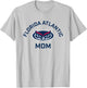 Florida Atlantic University FAU Owls Arched Mom T-Shirt - T-Shirt | Ash