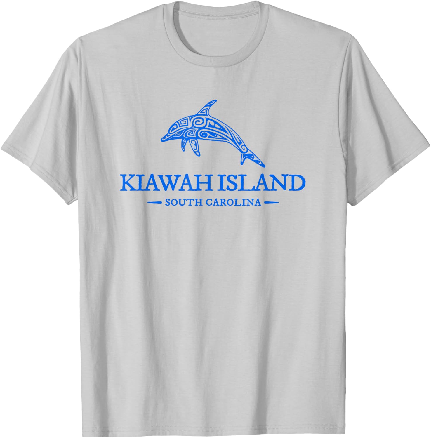 Kiawah Island South Carolina Dolphin Women Beach T-Shirt - T-Shirt | Ash