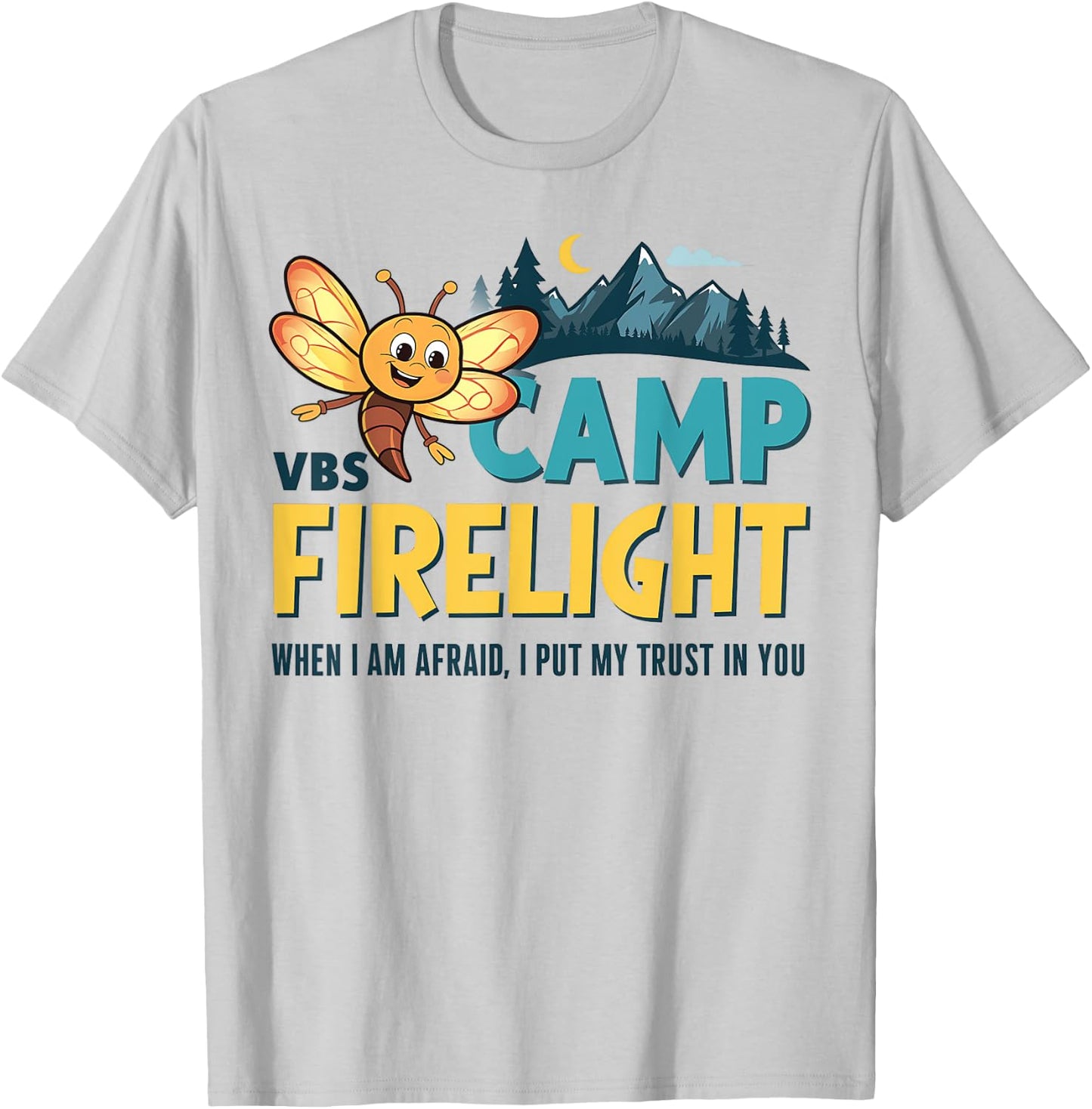 Vacation Bible School Camp Firelight VBS Camp Firework 2024 T-Shirt - T-Shirt | Ash