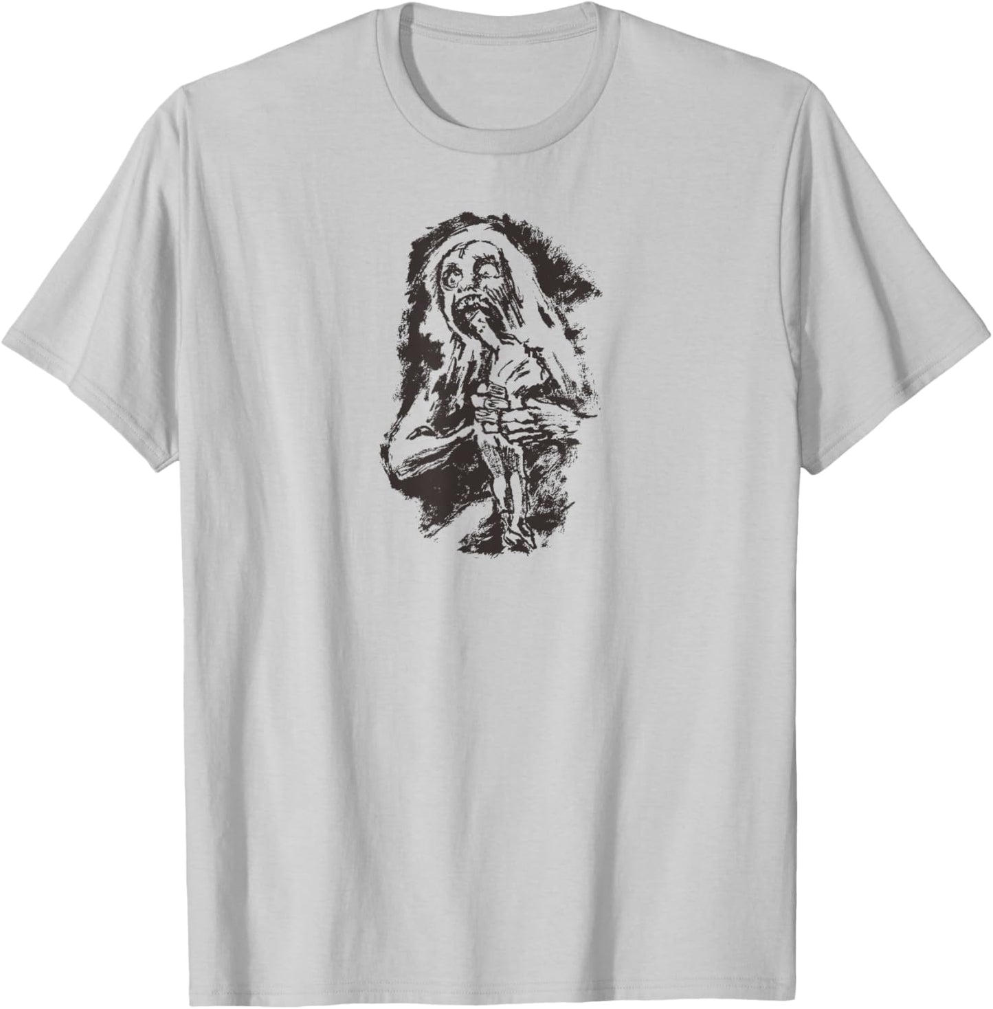 GOYA Halloween Literary Saturn Devouring His Son Fun T-Shirt - T-Shirt | Ash