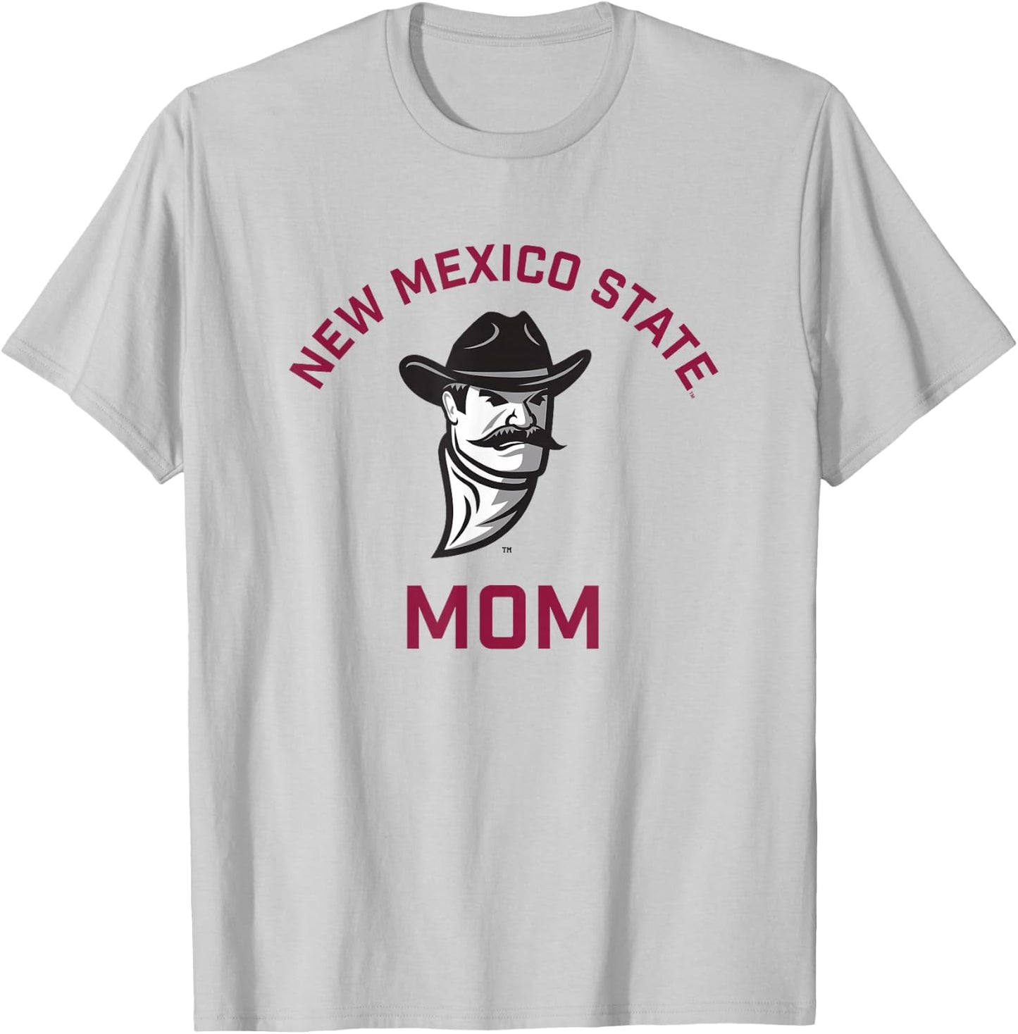 New Mexico State University NMSU Aggies Arched Mom T-Shirt - T-Shirt | Ash