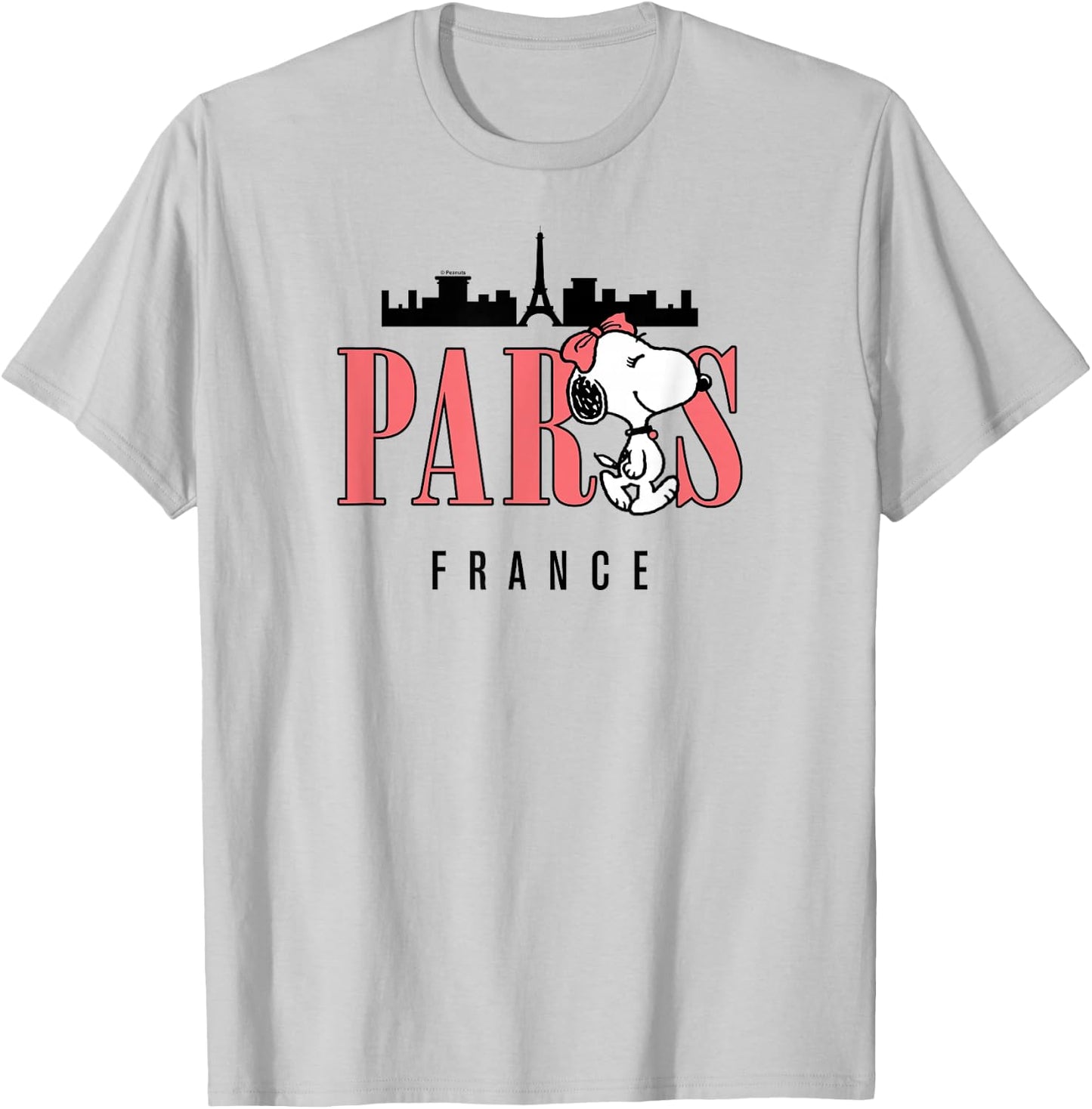 Peanuts - Belle Paris France T-Shirt - T-Shirt | Ash