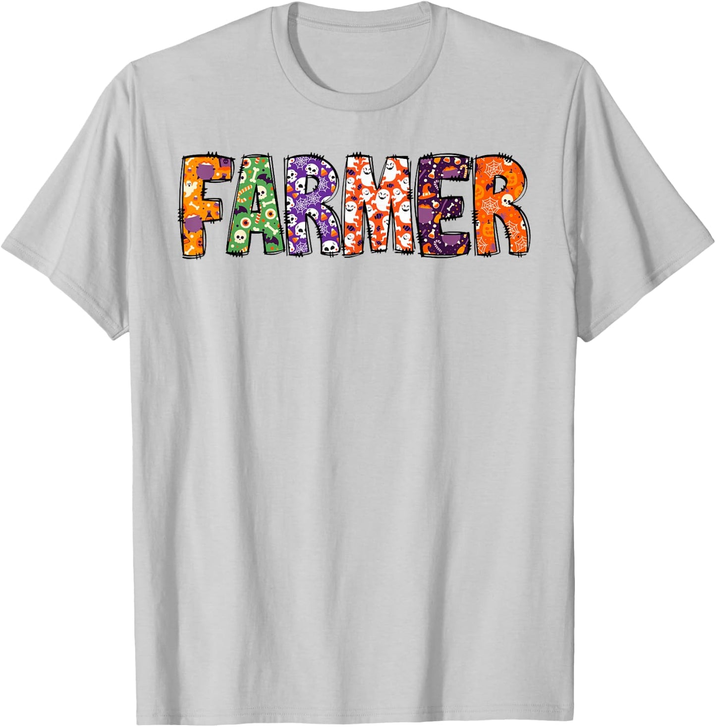 Funny Farmer Halloween Costumes Woman Matching T-Shirt - T-Shirt | Ash