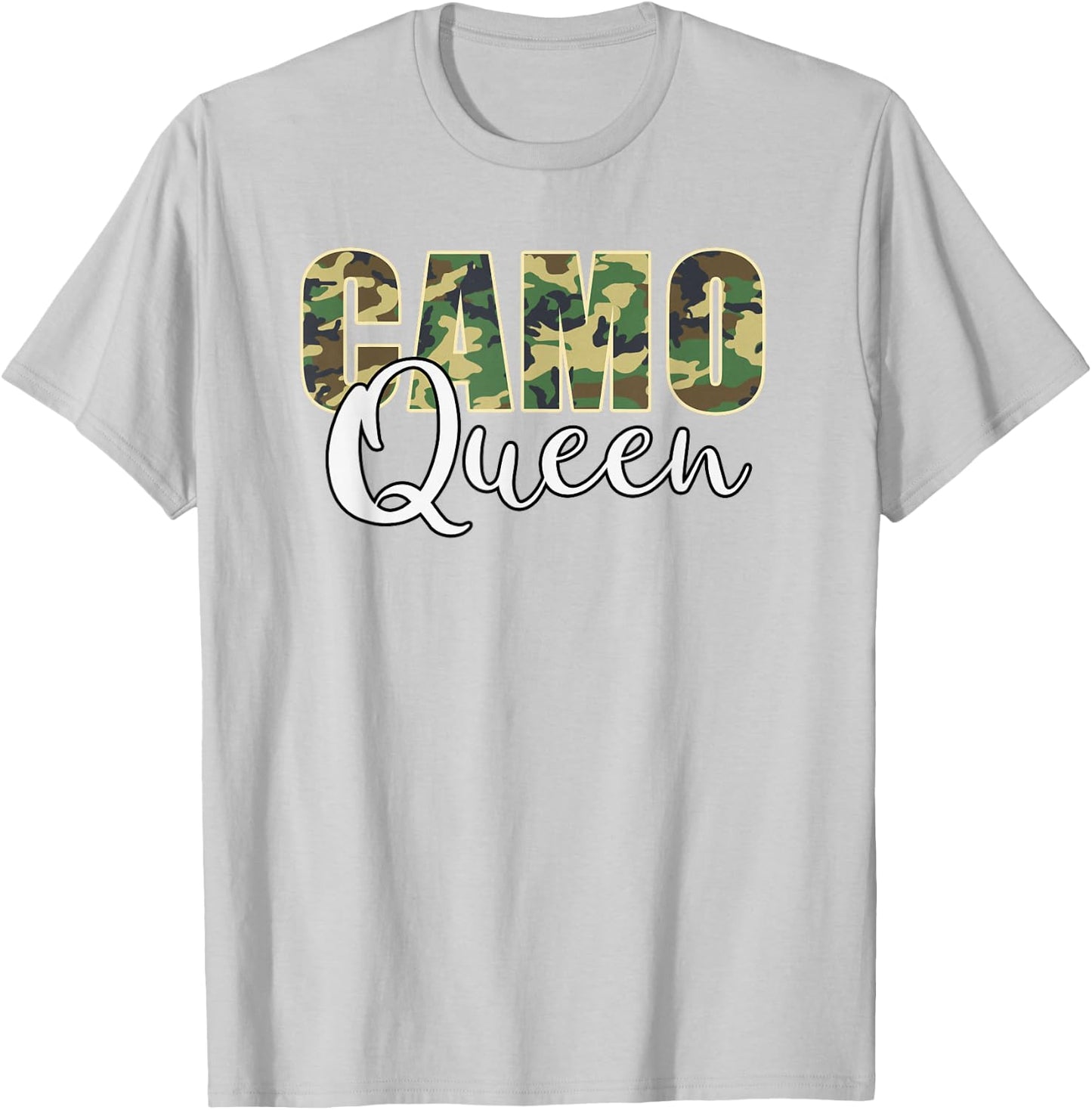 Camo Queen Orange Camouflage Women T-Shirt - T-Shirt | Ash