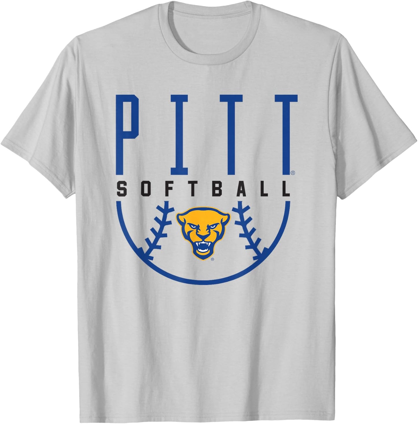 University of Pittsburgh Panthers Softball T-Shirt - T-Shirt | Ash