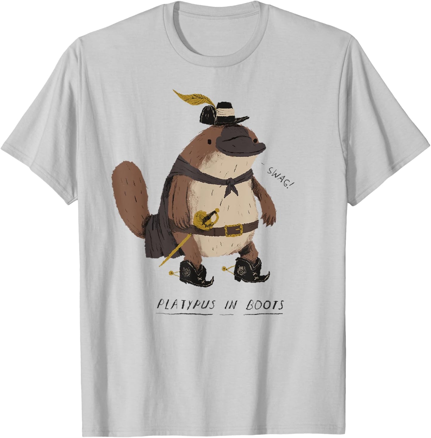 Platypus in Boots / Platypus ! T-Shirt - T-Shirt | Ash