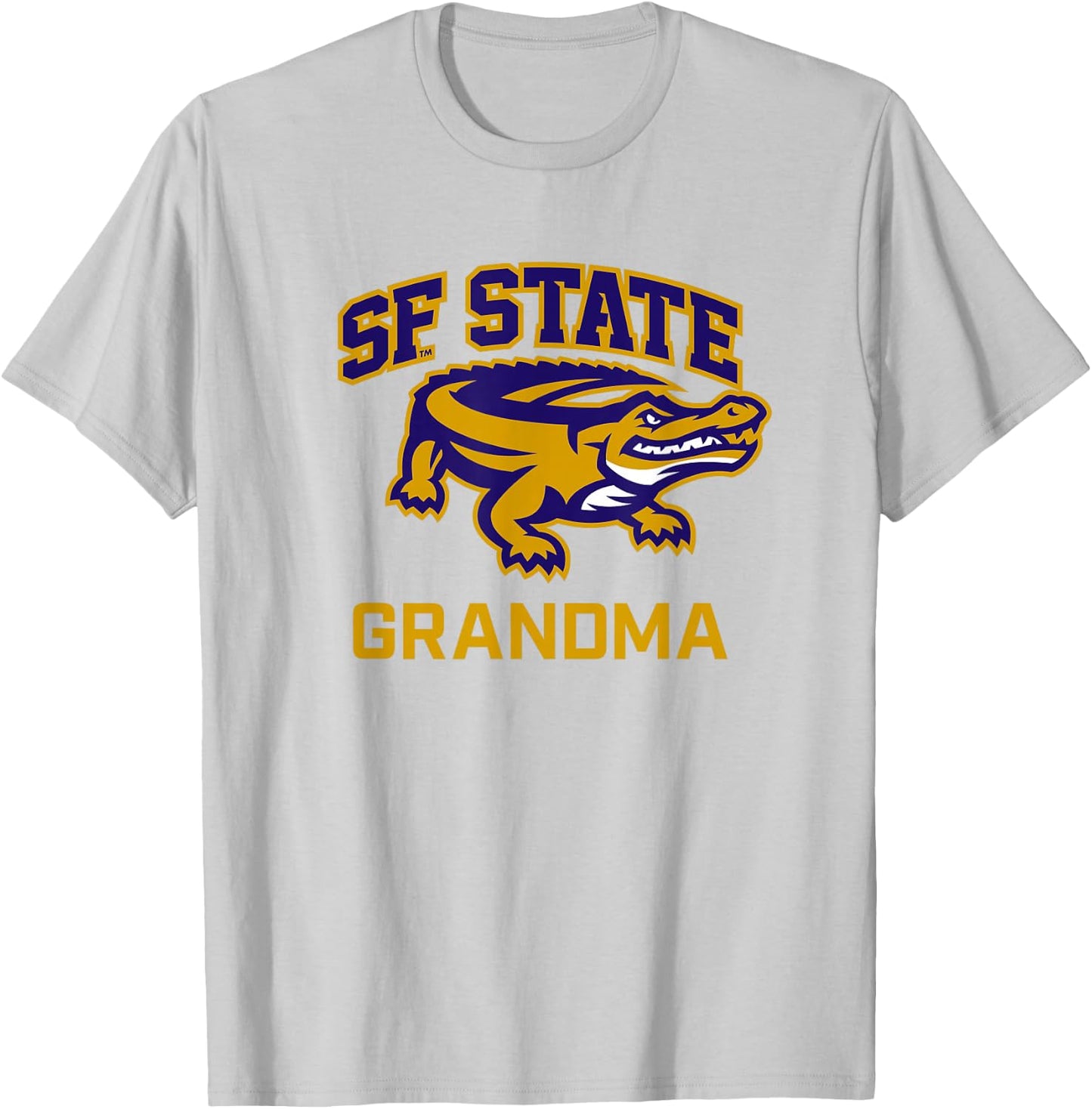 San Francisco State SFSU Gators Arched Grandma T-Shirt - T-Shirt | Ash