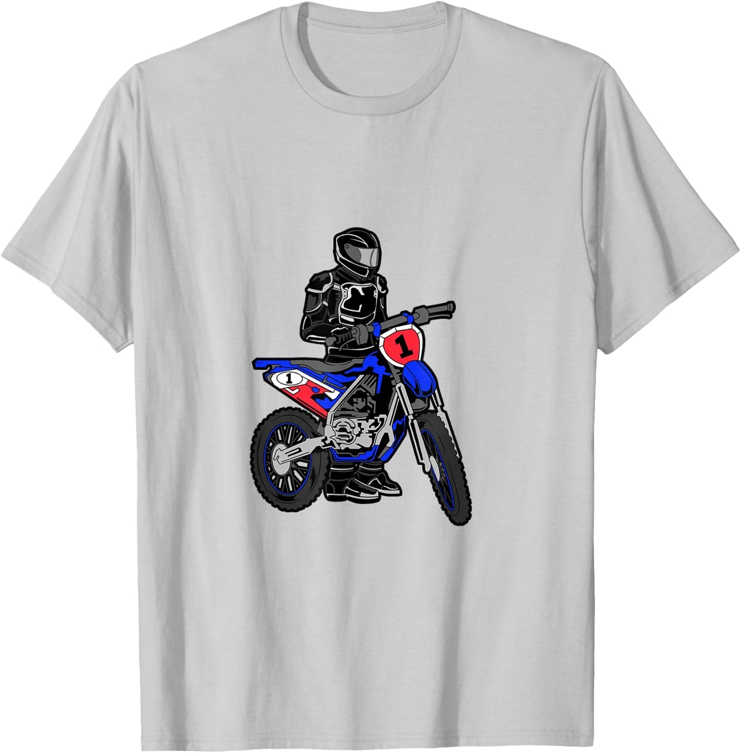 Motorcycle Motocross Drole Moto Humour Motard GP Moto France T-Shirt - T-Shirt | Ash