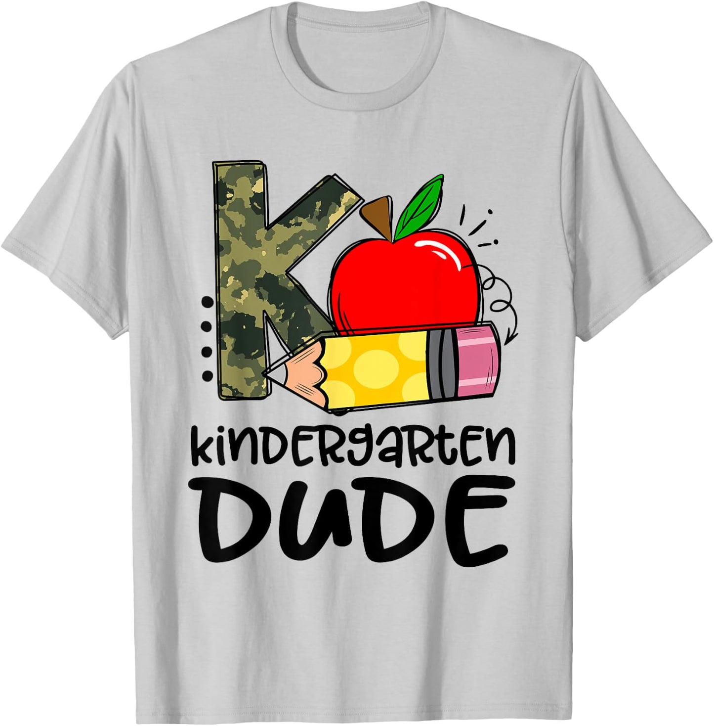 Kindergarten Dude Student Kindergarten Squad Back to School T-Shirt - T-Shirt | Ash