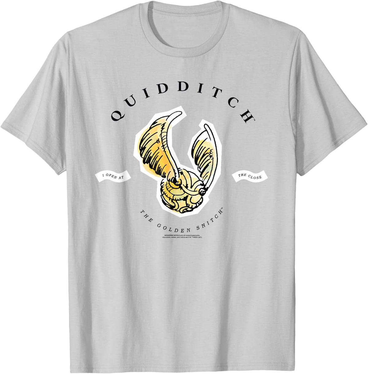 Harry Potter Golden Snitch I Open at the Close T-Shirt - T-Shirt | Ash