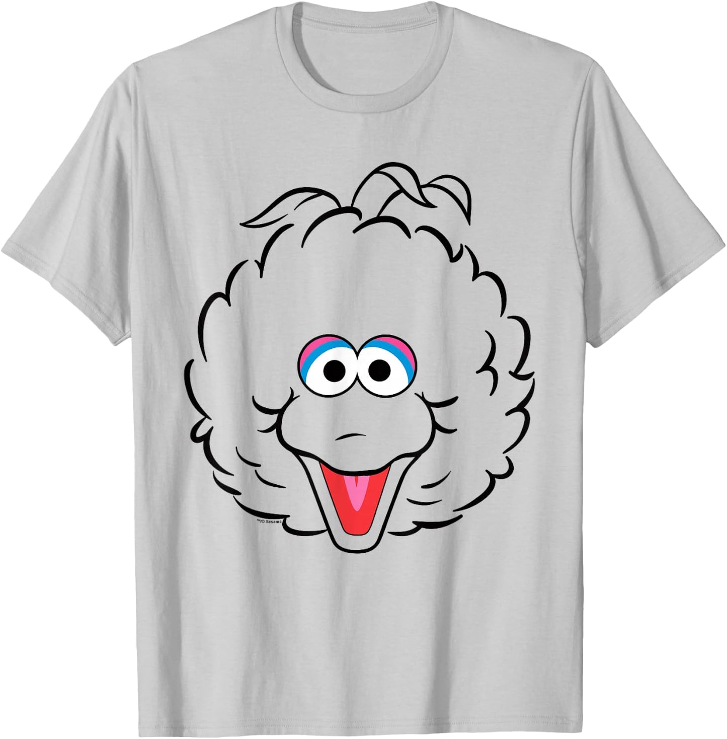 Sesame Street Big Bird Full Face Halloween Costume T-Shirt - T-Shirt | Ash