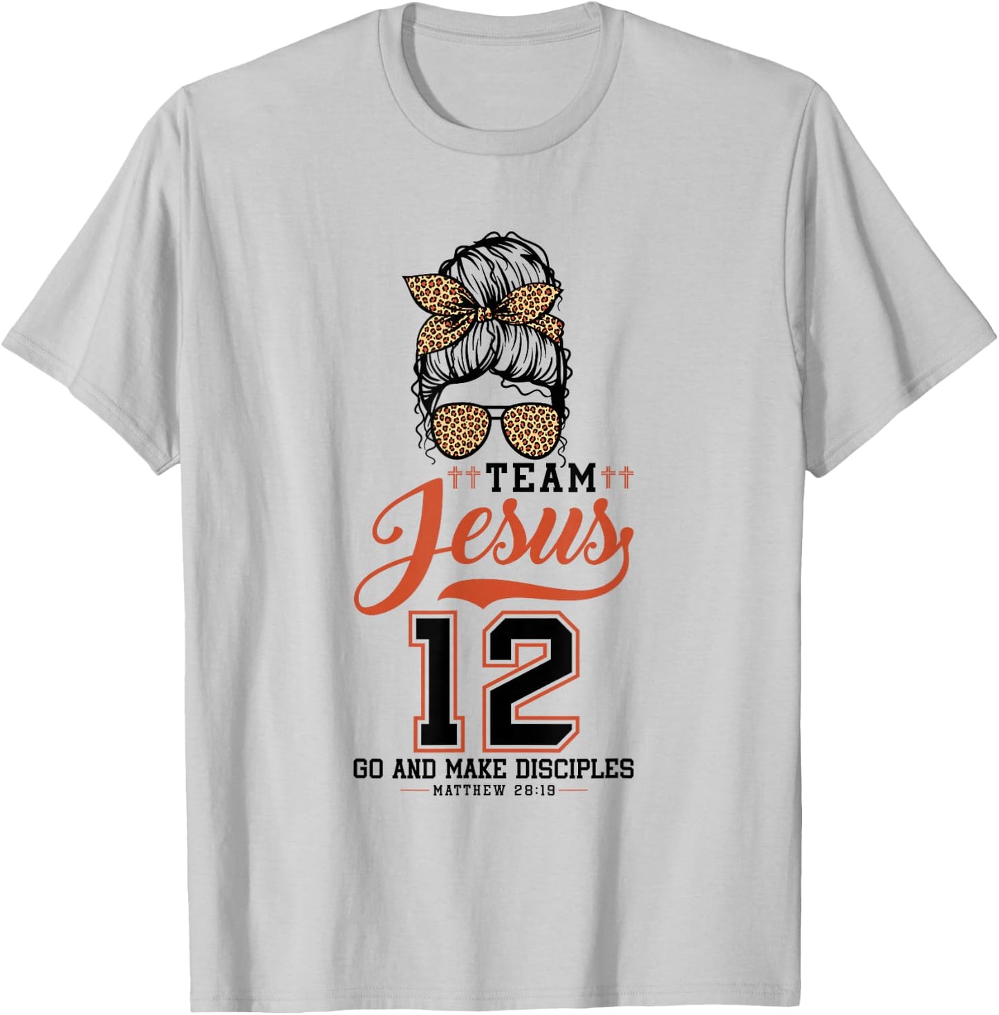 Jesus Baseball Team Jesus Christian Matthew 28:19 Verse T-Shirt - T-Shirt | Ash