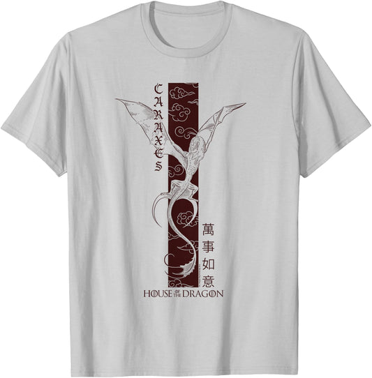 House of the Dragon Year of the Dragon Tall Caraxes T-Shirt - T-Shirt | Ash