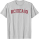 Chicago Maroons Retro Arch White Officially Licensed T-Shirt - T-Shirt | Ash