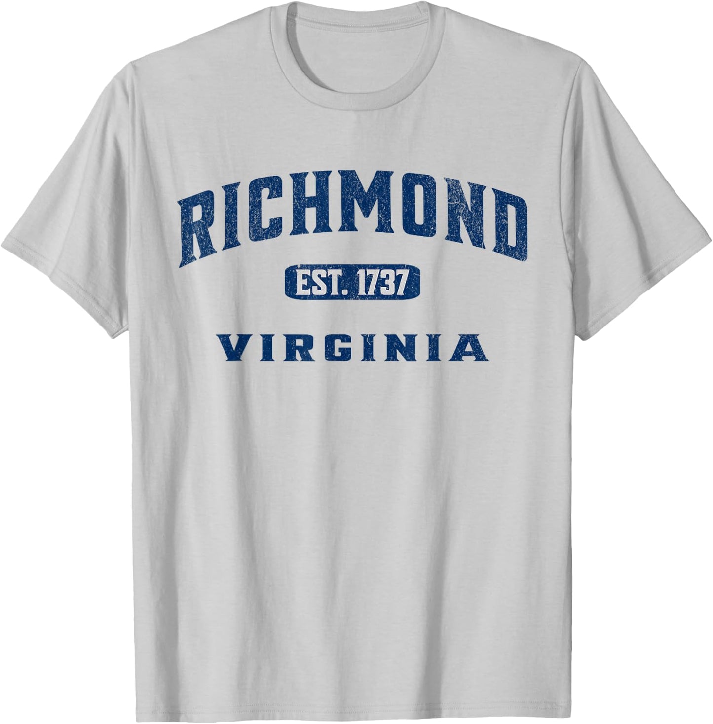 Vintage Athletic VA Souvenir Visit Richmond Virginia T-Shirt - T-Shirt | Ash