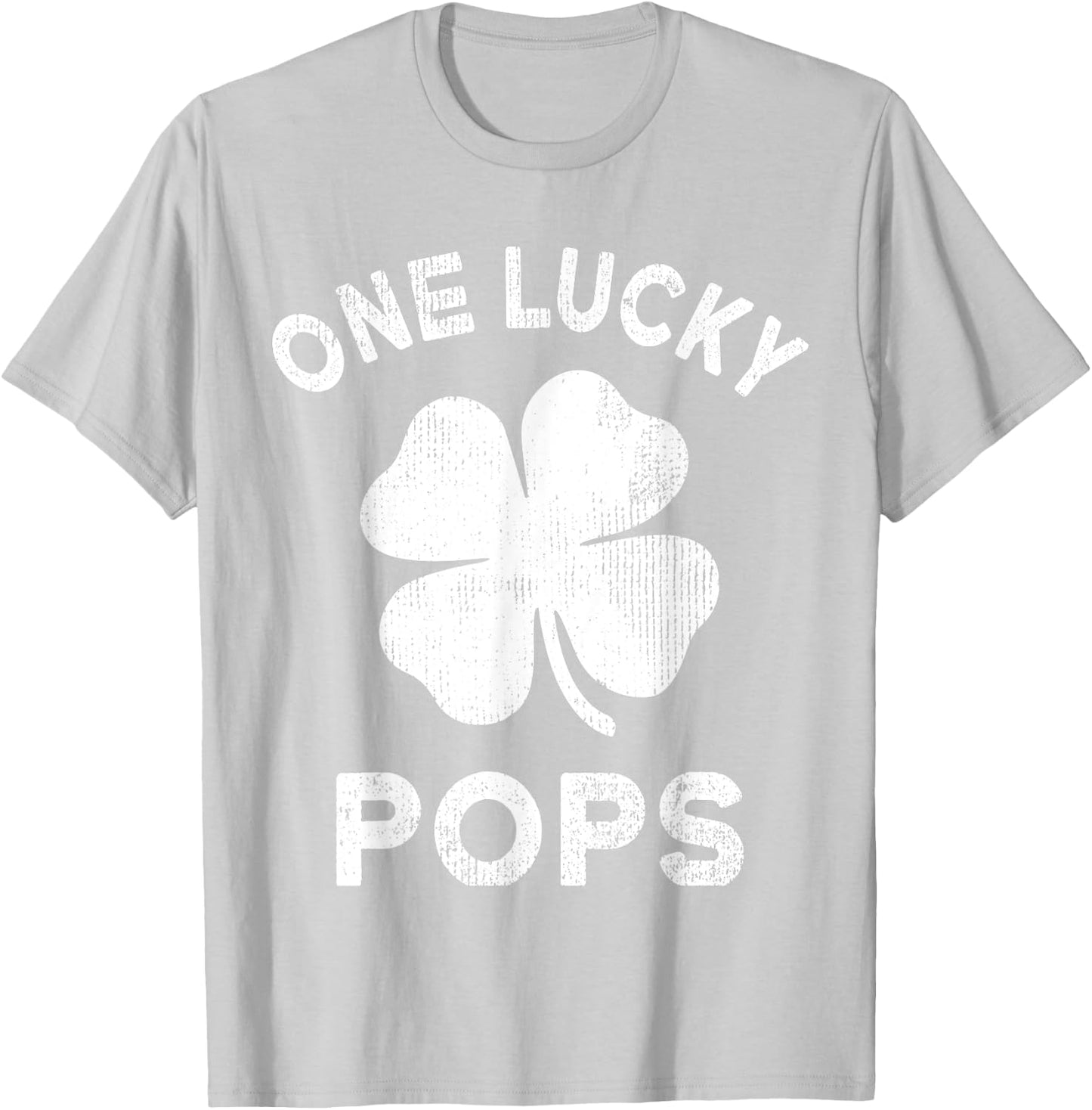 One Lucky Pops St Patricks Day Green Shamrock Leaf T-Shirt - T-Shirt | Ash