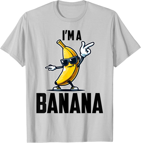I'm A Banana Shirt Cute Funny Banana Costume Men Women Kids T-Shirt - T-Shirt | Ash