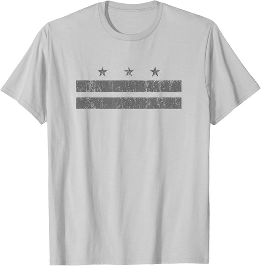 Vintage Washington DC District Retro Columbia Flag Shirt Men T-Shirt - T-Shirt | Ash
