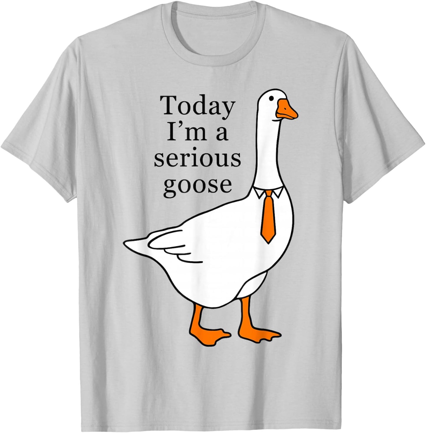 Today I'm A Serious Goose T-Shirt - T-Shirt | Ash