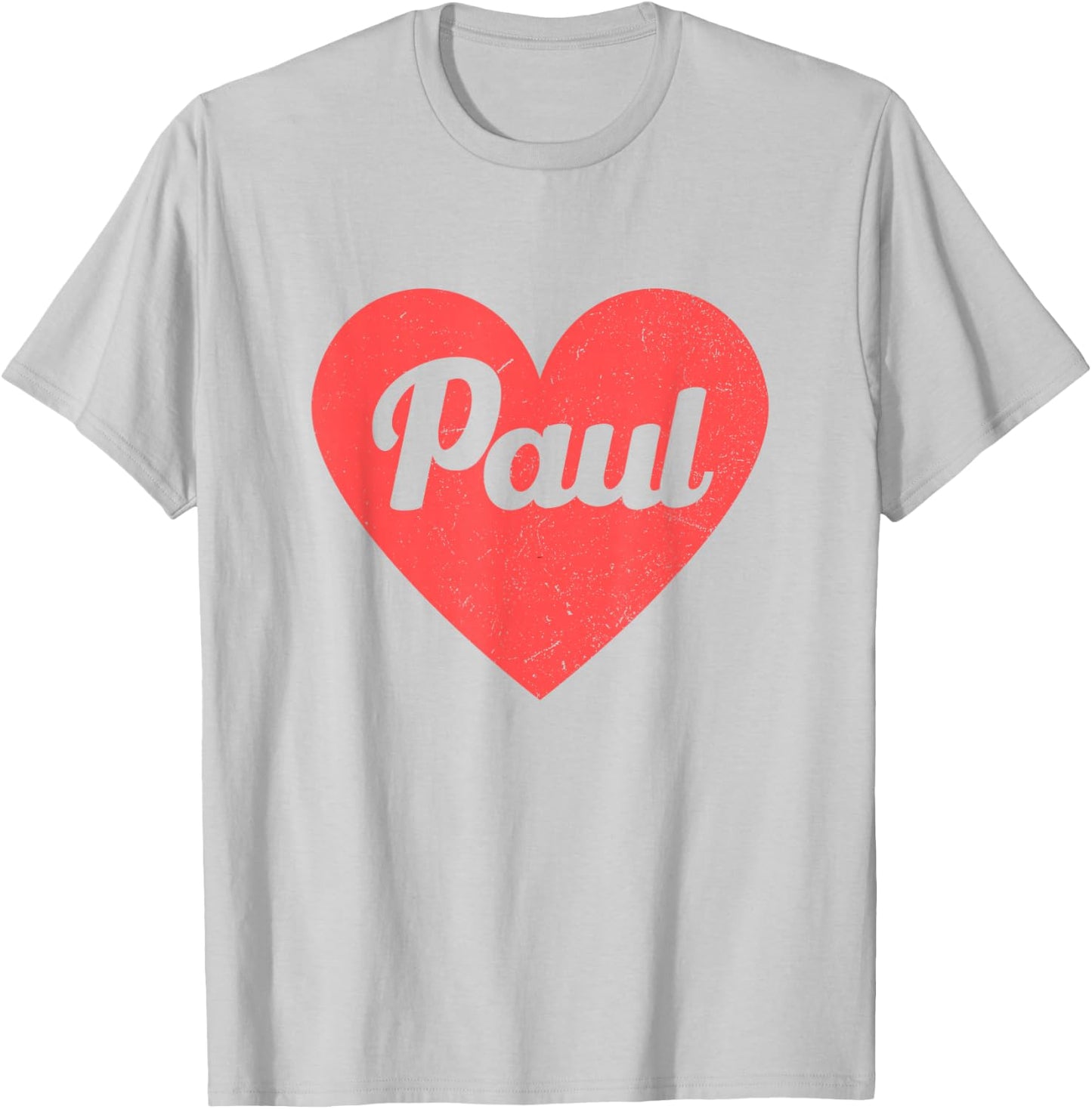 I Heart Paul - First Names And Hearts, I Love Paul T-Shirt - T-Shirt | Ash
