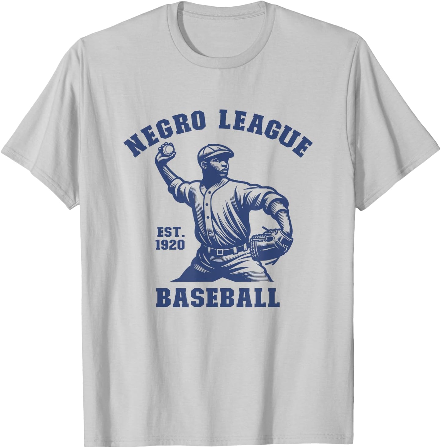 Vintage Negro League Baseball Black History Month T-Shirt - T-Shirt | Ash