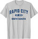 Vintage Athletic Souvenir Visit Rapid City South Dakota T-Shirt - T-Shirt | Ash