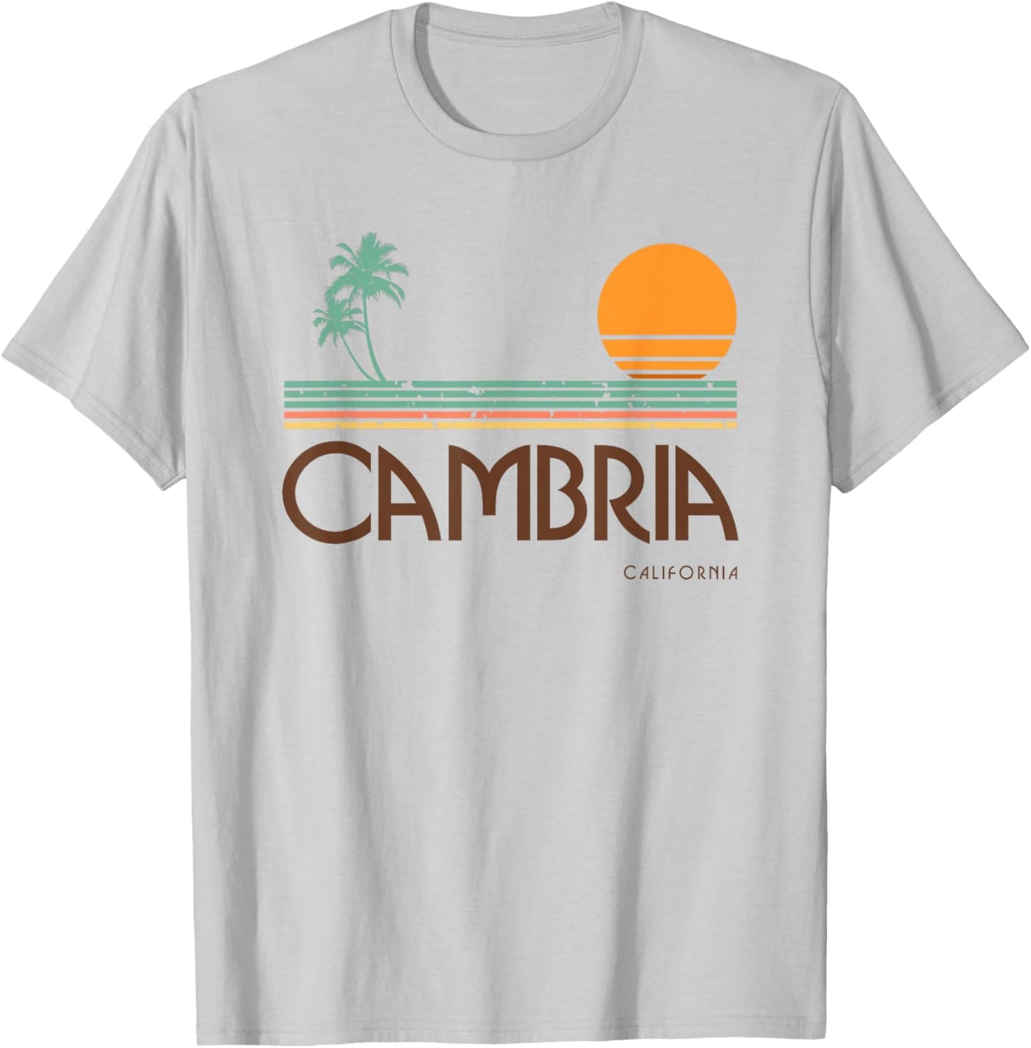 Vintage Cambria California T-Shirt - T-Shirt | Ash