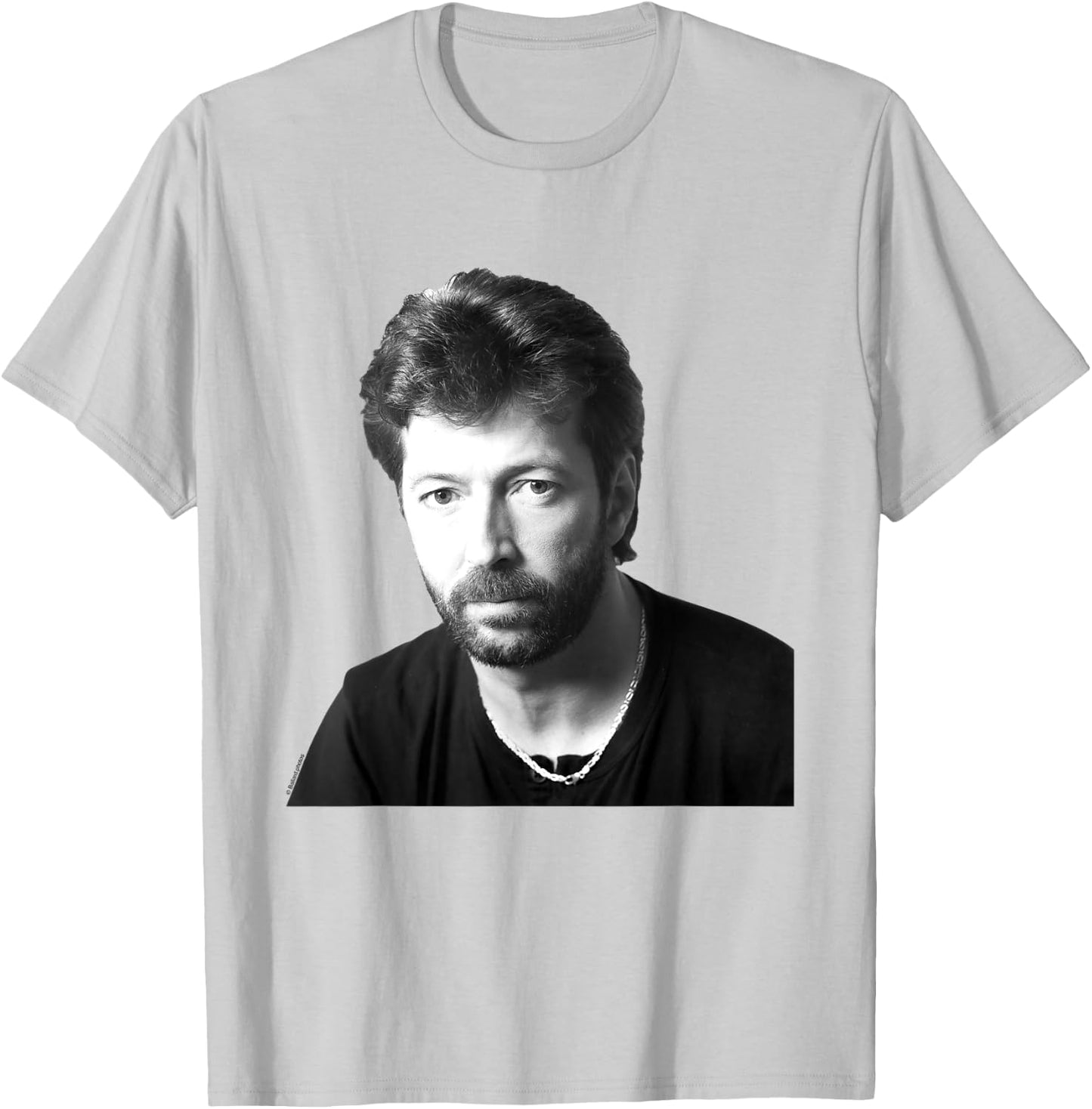 Eric Clapton Portrait 1985 By Allan Ballard T-Shirt - T-Shirt | Ash