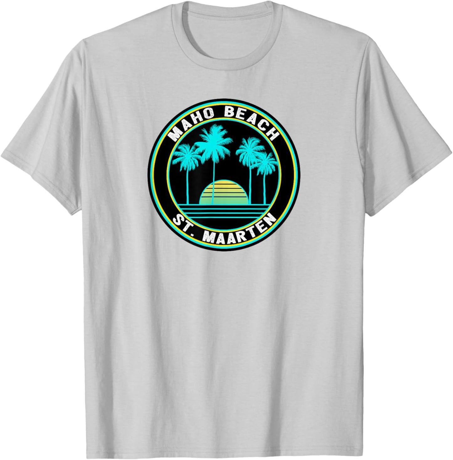Maho Beach T Shirt Saint Maarten Caribbean Souvenir Women Kids T-Shirt - T-Shirt | Ash