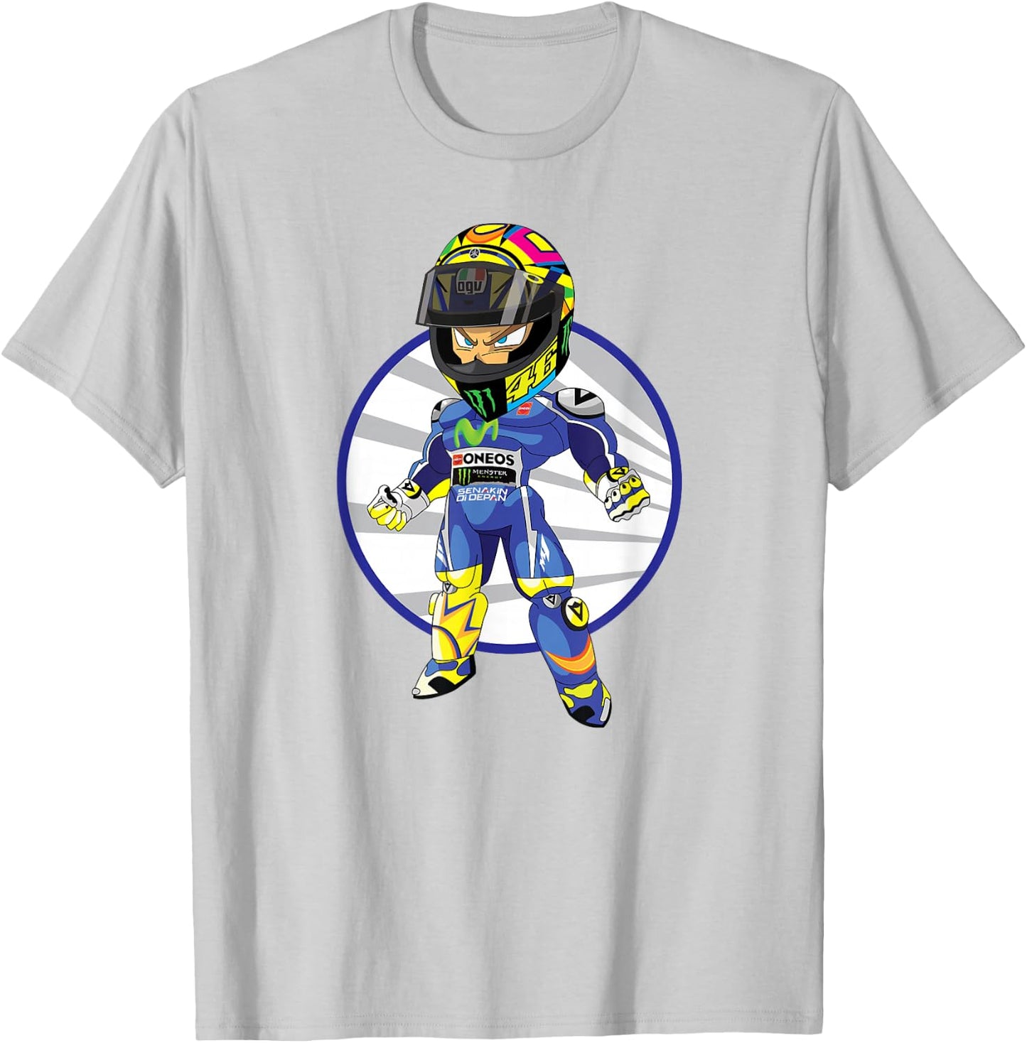 Corsa Designs Forza Vale Moto GP Motorcycle Racing T-Shirt - T-Shirt | Ash