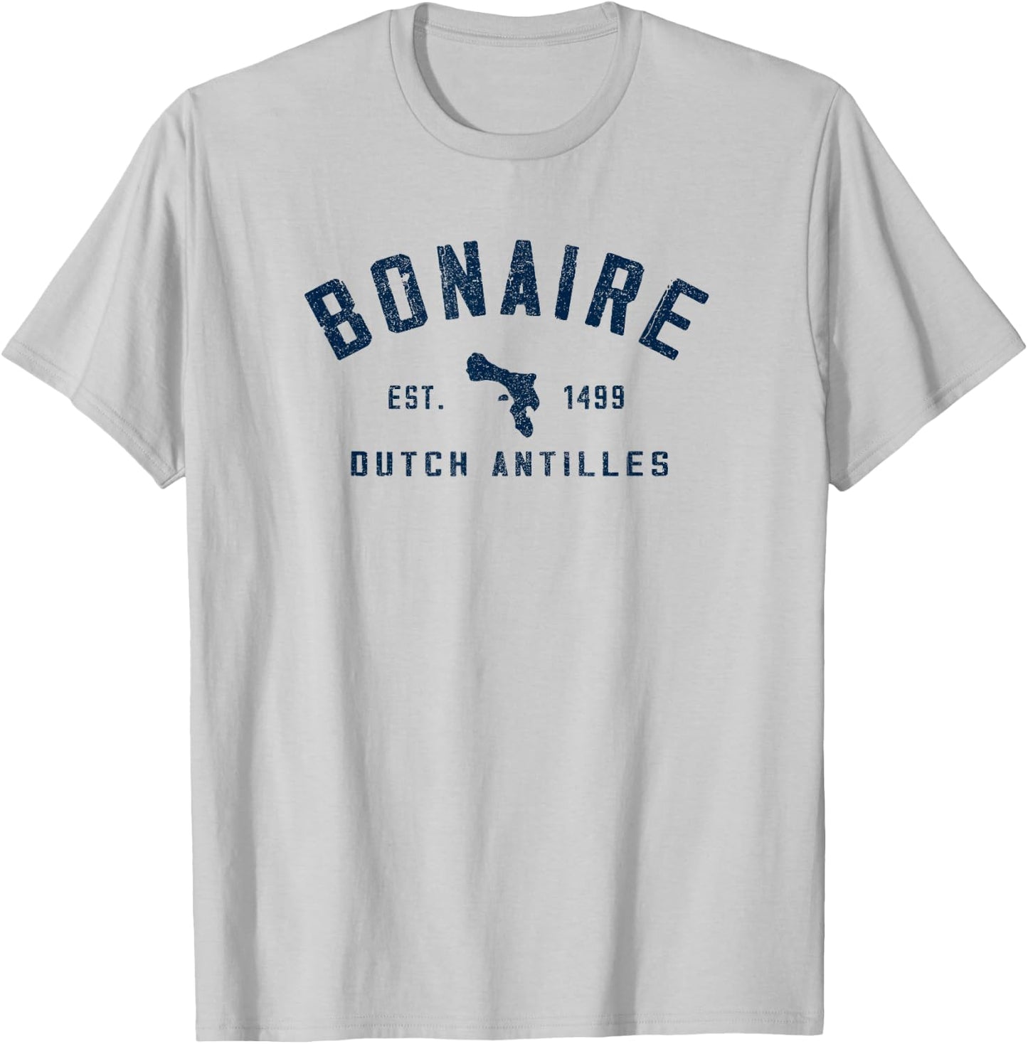 Bonaire Est 1499 Holiday Souvenir T-Shirt - T-Shirt | Ash