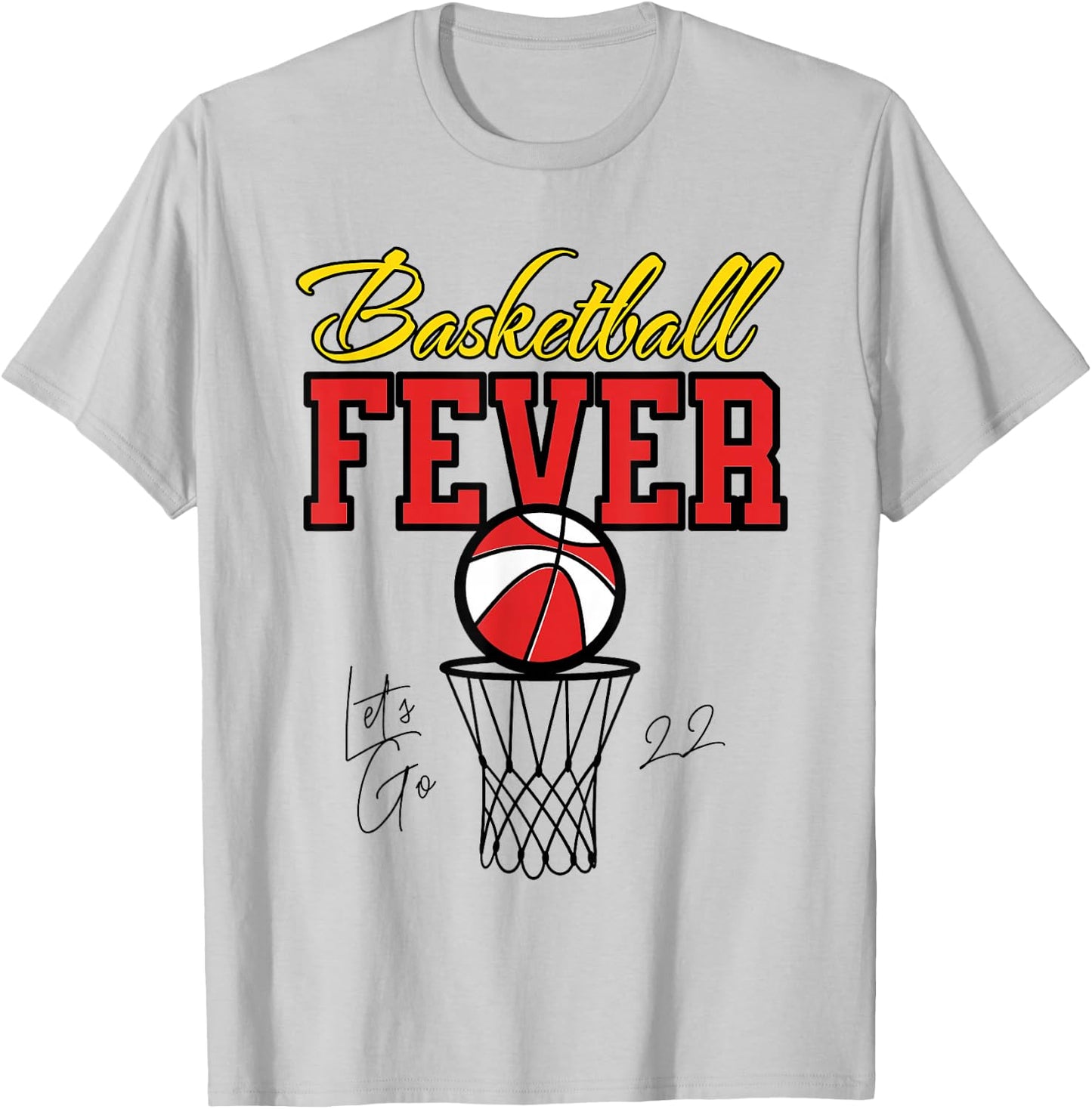 Basketball Fever Women's Basketball T-Shirt - T-Shirt | Ash