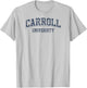 Carroll Pioneers Retro Arch Orange Officially Licensed T-Shirt - T-Shirt | Ash