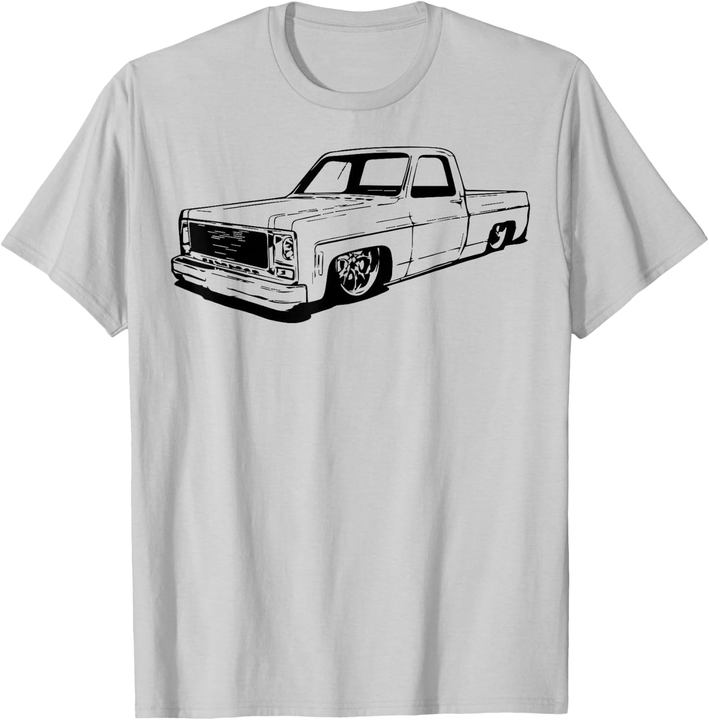Vintage 73-87 Mini C10 Truck Slammed Graphic Dad Gag Father T-Shirt - T-Shirt | Ash