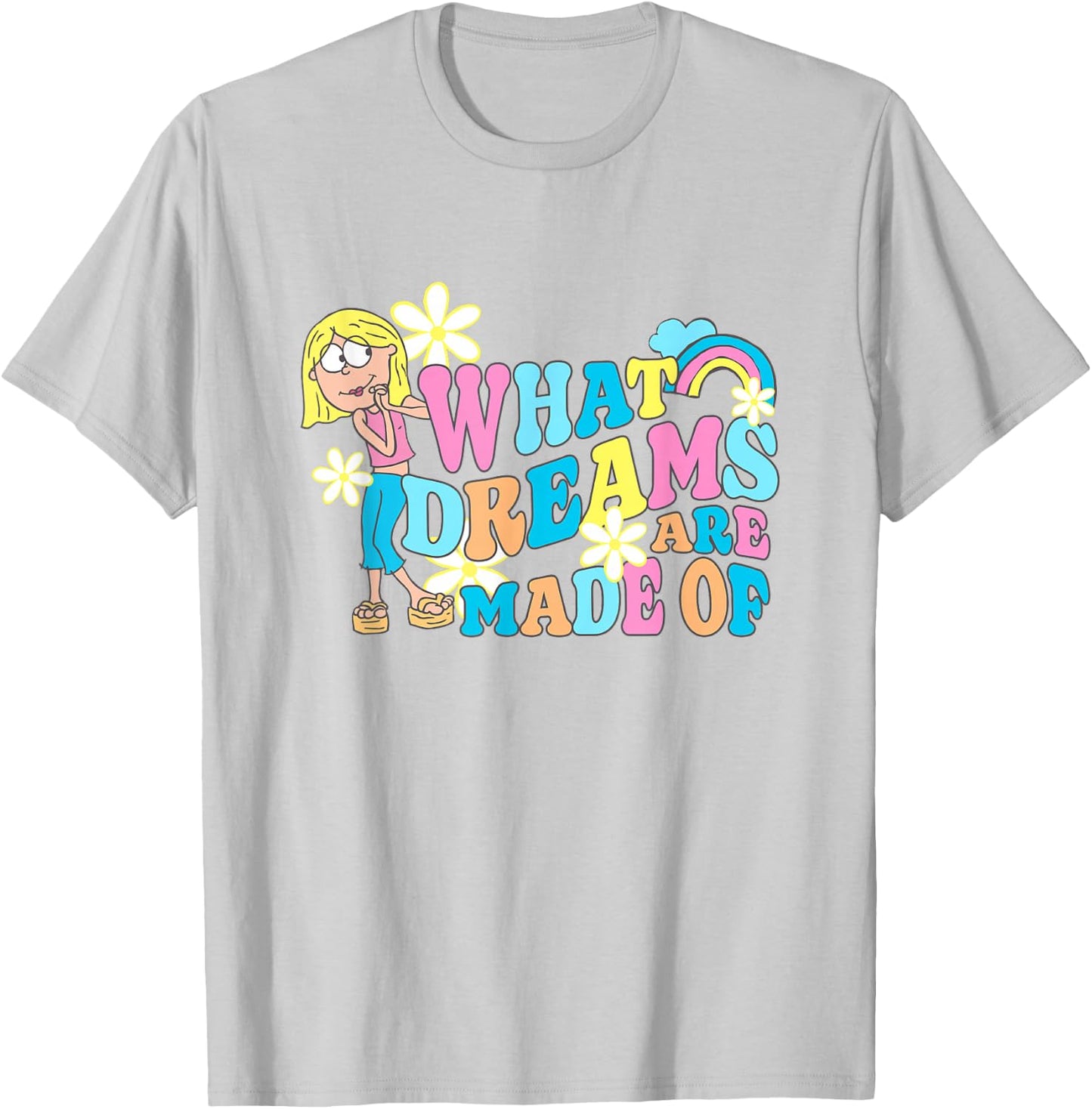Disney Lizzy McGuire What Dreams Are Made Of Iconic Big Logo T-Shirt - T-Shirt | Ash