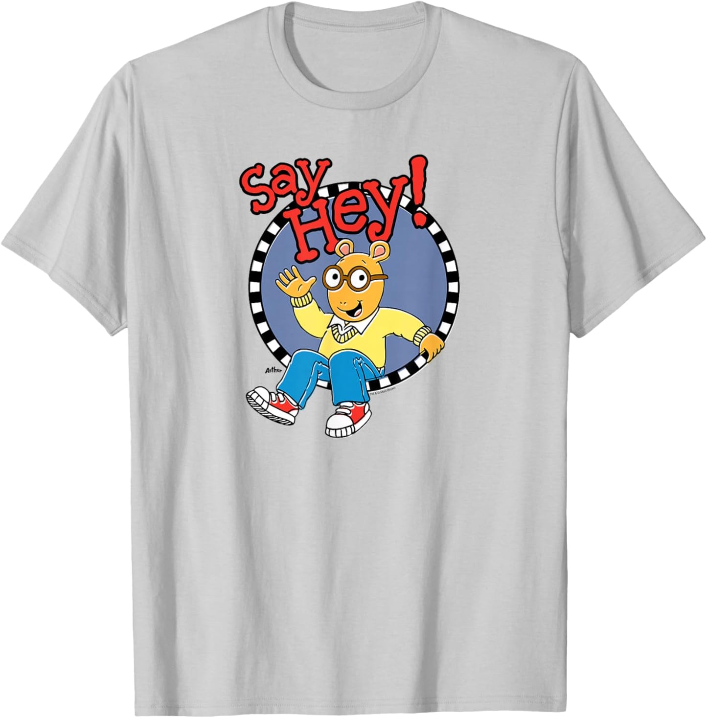Arthur Say Hey Arthur Waving Logo T-Shirt - T-Shirt | Ash