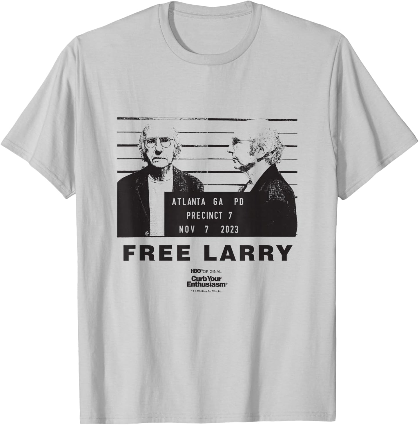Curb Your Enthusiasm Free Larry Officially Licensed T-Shirt - T-Shirt | Ash