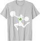Cheerleading Lovers Green Shamrock Leaf St Patricks Day T-Shirt - T-Shirt | Ash