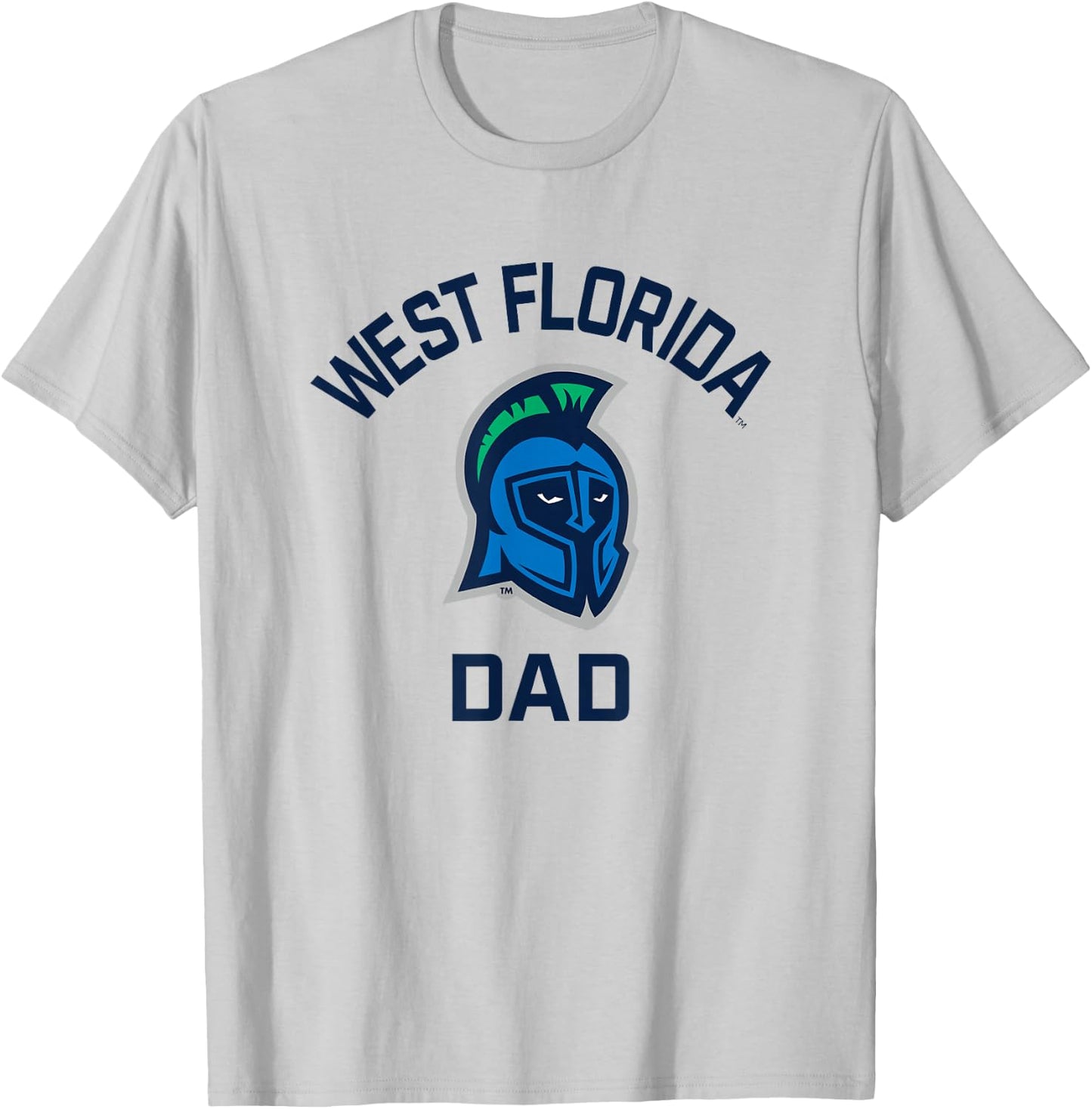 University of West Florida UWF Argonauts Arched Dad T-Shirt - T-Shirt | Ash