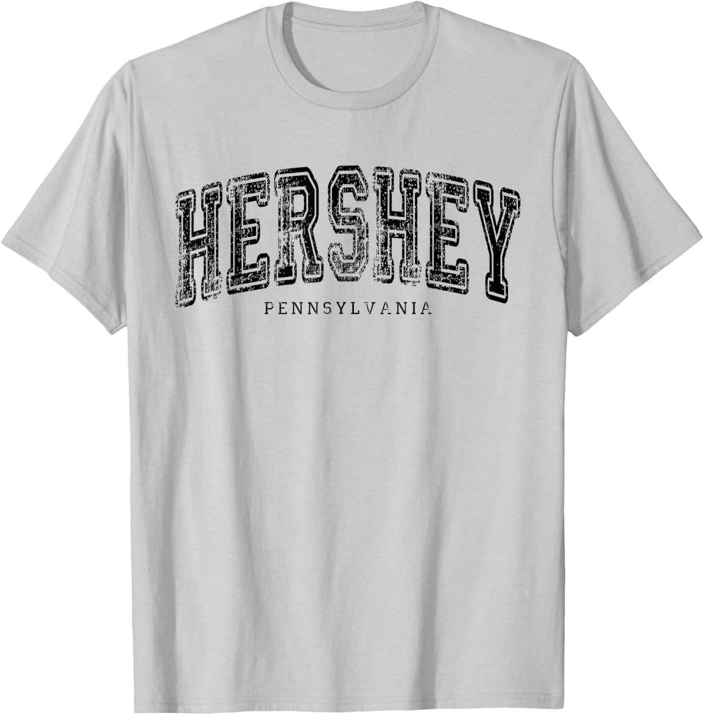Hershey Pennsylvania Vintage Retro US City State Travel T-Shirt - T-Shirt | Ash