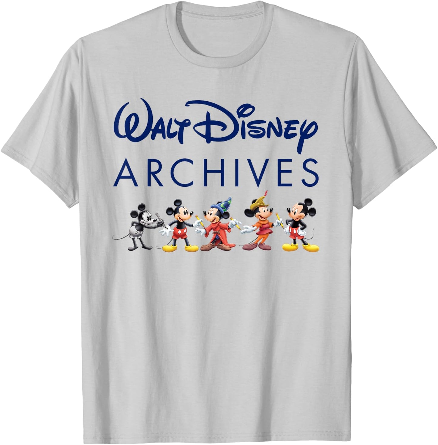 Walt Disney Archives Mickey Mouse T-Shirt - T-Shirt | Ash