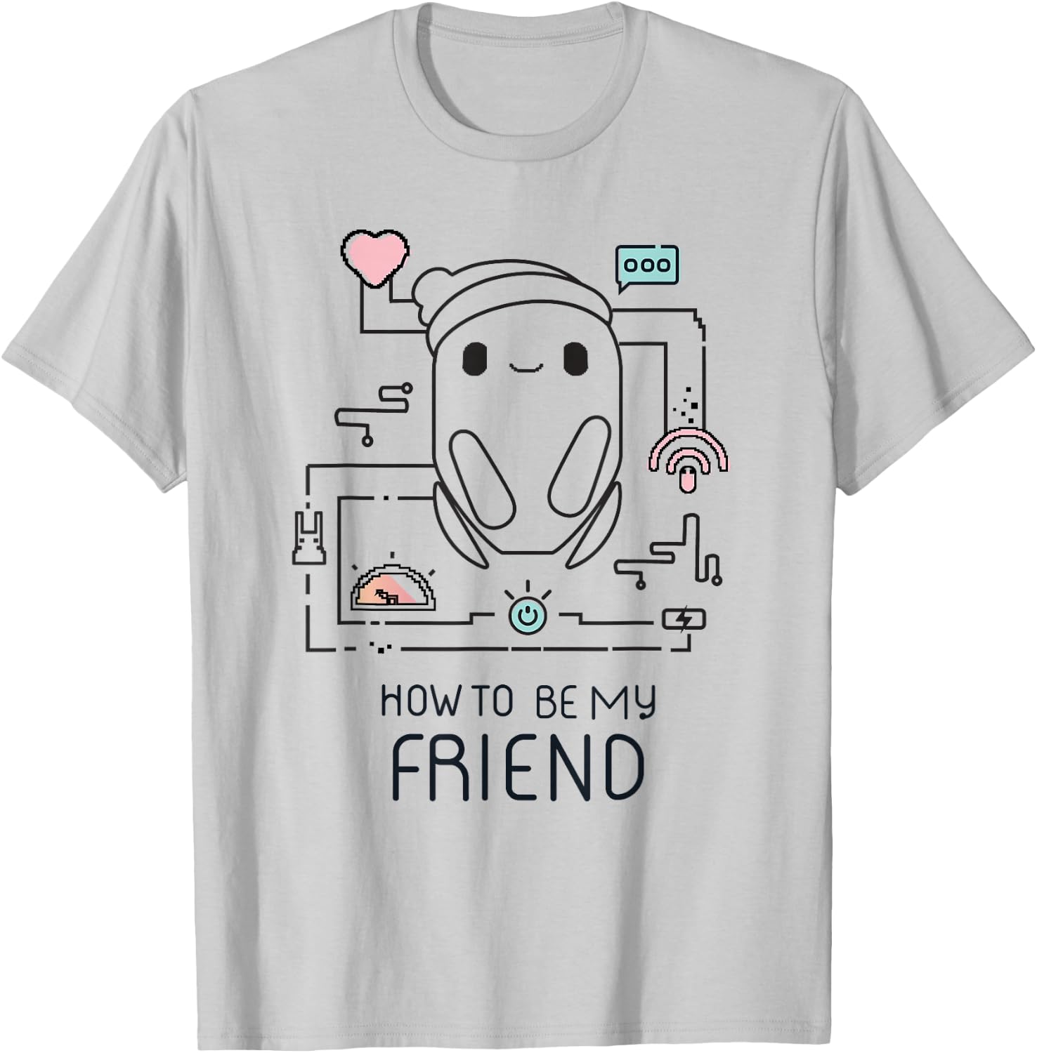Ron's Gone Wrong B-Bot How to Be My Friend T-Shirt - T-Shirt | Ash