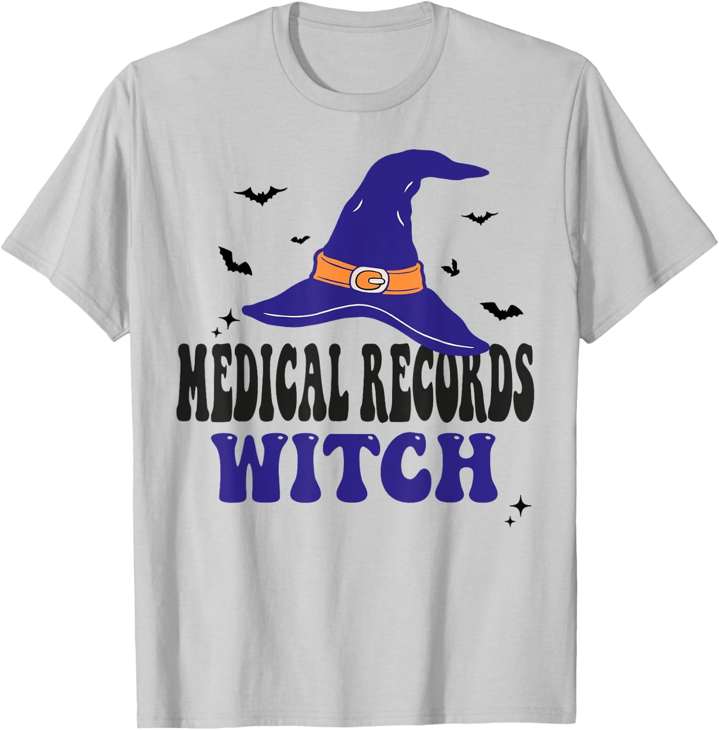 Medical Records Witch Halloween Funny Matching Group Costume T-Shirt - T-Shirt | Ash