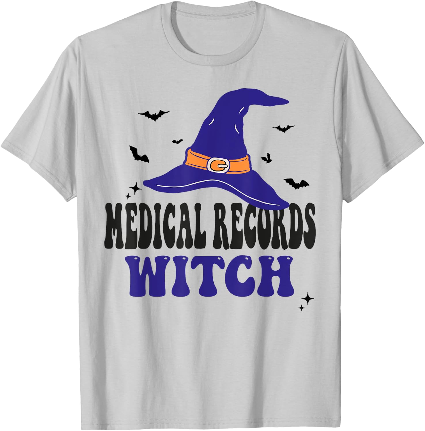 Medical Records Witch Halloween Funny Matching Group Costume T-Shirt - T-Shirt | Ash