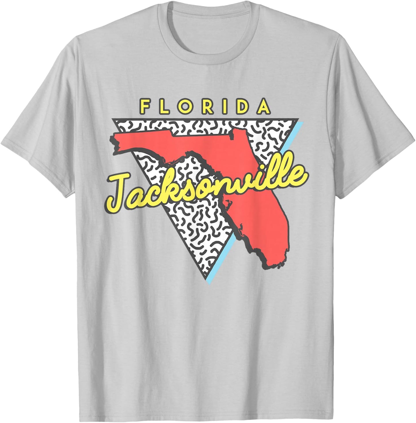 Jacksonville Florida T Shirt 80s Design Souvenirs T-Shirt - T-Shirt | Ash
