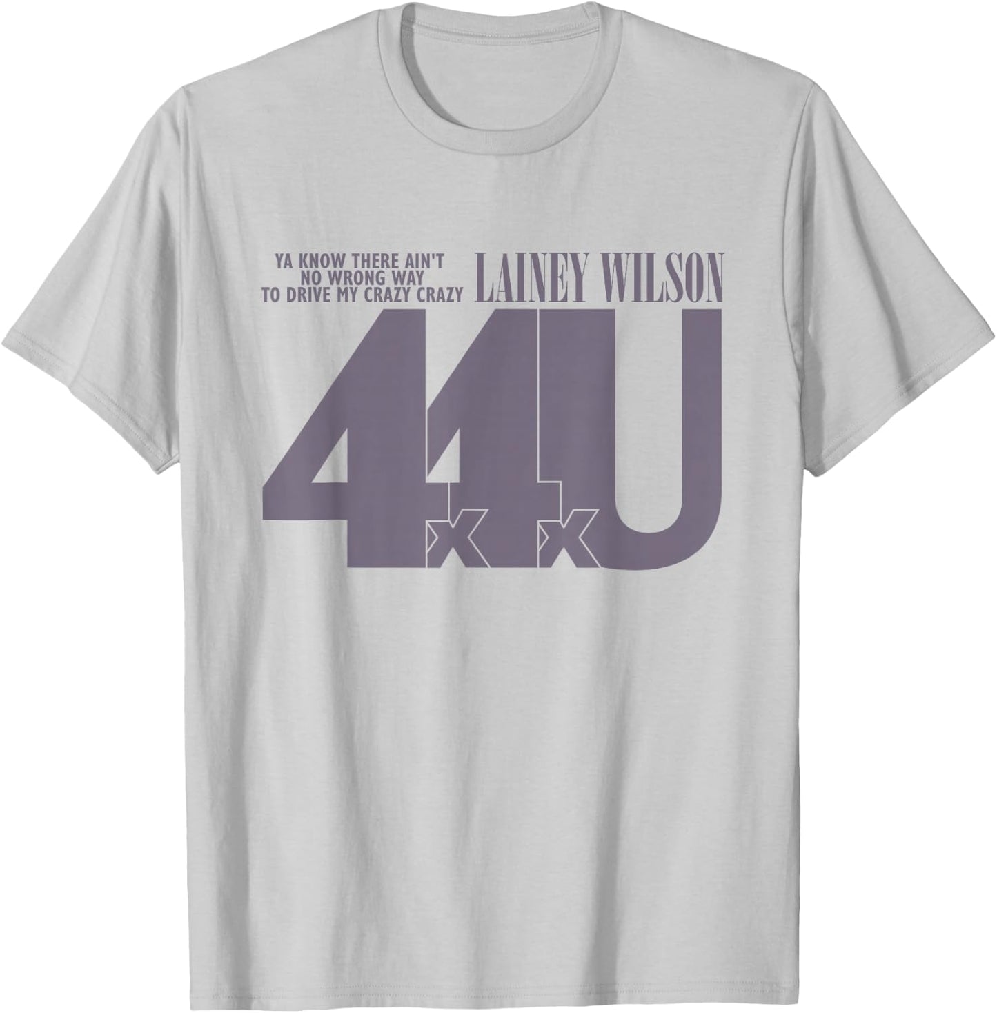 Lainey Wilson - 4x4xU T-Shirt - T-Shirt | Ash