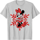 Disney Minnie Mouse Christmas Outline T-Shirt - T-Shirt | Ash