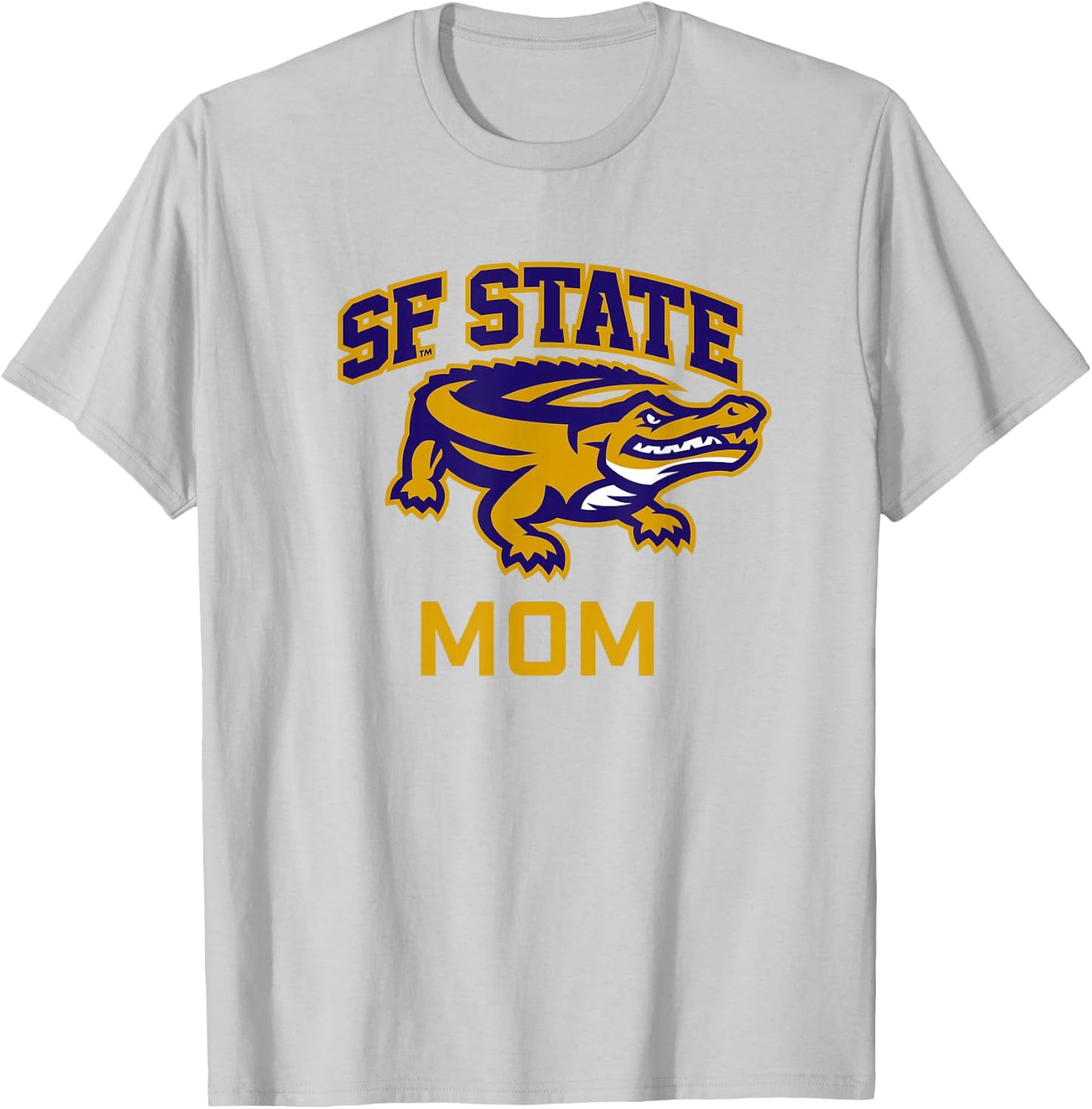 San Francisco State SFSU Gators Arched Mom T-Shirt - T-Shirt | Ash