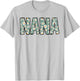Retro Nana Colorful Flowers Groovy Daisy Flower T-Shirt - T-Shirt | Ash