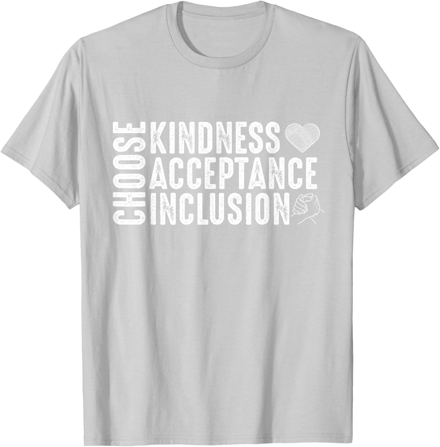 Choose Kindness Acceptation Inclusion Unity Day Orange Kids T-Shirt - T-Shirt | Ash